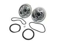 Kit de conversion de phare LED LHD avec réflecteur chromé et lentilles transparentes. Porsche 911 / 964 - 91163102400, 91163111300, 90163110100 - EL13 CR.RCL.BLK, EL13 CR.RCL.CR, EL13 CR.RCL.PR