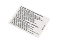 Sticker airbag waring sign. Porsche 955 Cayenne - 95570143020