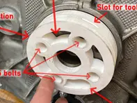Montagegereedschap hoofdoliekeerring achterzijde voor Porsche Boxster en 911 M96/M97 - 0PB105249/2, 99911349040, 99710121201, 0PB105249, 0PB105249/1