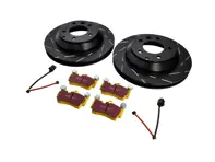 Achterste sportremblokken en -schijven set. Porsche 955 Cayenne / Cayenne S / Cayenne Turbo - 95535240131, 95535240130, 95535293903, 95535293905, 95535293906, 95535293900, 95535293901, 95535293902, 95561236530, 95561236532, 95561236520