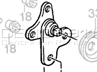 Montaggio per pulsante. Porsche 911/964/993 - 91153107503, 91153107502, 91153107603, 91153107602