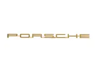 Logotipo PORSCHE, Dorado. Porsche 911 65-67 - 90155930120