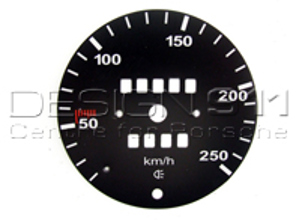 Escala Speedo para conversión de millas a km/h (250 KM/H) para Porsche 911 69-74 (250KM/H) - 91164150100, 911886-02