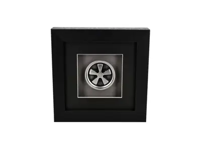 Handmade 1:8 Scale Fuchs 15' Wheel Model – Silver - Hand Assembled & Box Framed - 90136101204, 91136102000, 91136101690 - BF WH FUCHS 15