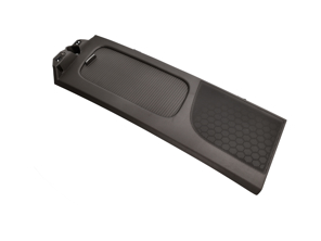 Plastic Cover for Rear Hatch Storage Compartment - Left. Porsche 981 / 718 (982) Cayman & GT4 2014>> - 98155542300, 981555423001E0, 981555423006L0, 981555423004H0, 981555423002F0, 98155542300OP1, 981555423007N0, 98155542300OW5, 98155542300OG6, 98155542300OH7, 98155542300OM8