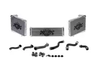 Radiateur en aluminium pour liquide de refroidissement et durites, lot de 3. Porsche 997.1 GT3 - 99710613102, 99710613103, 99710613202, 99710613203, 99610603773, 99610603775 - 7047, 7048, 7053