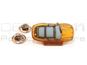 Pin Badge 'Porsche 993 Targa - Sportfahrschule' Orange