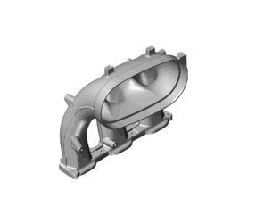 Intake air distributor. Porsche 982C Cayman 4.0L / 982 Boxster 4.0L - 0PB129713C