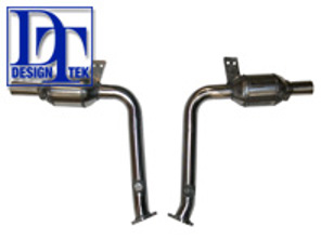 Auspuff-Katalysatorrohre Sport für Porsche Boxster 986 DesignTek - 99611302111, 99611302112, 996113021AX, 99611302502, 99611302503, 996113025AX, 99611302504, 996113025BX, 99611302211, 99611302212, 996113022AX, 99611302602, 99611302603, 996113026AX, 99611302604, 996113026BX