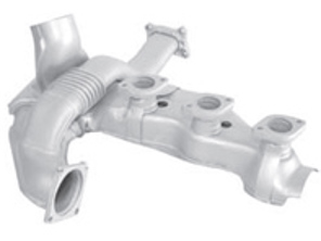 Exhaust Heat Exchanger LEFT. Porsche 964 C2 / C4 - 96421103905, 96421104004, 96421103932