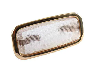 Interieurlamp met messing frame. Porsche 911 / 964 / 993 / 356C Coupé modellen. - 90163210128, 90163210129 - 1695700900