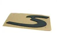 S - Badge with cutout, Grey. Porsche 993 C4S - 99355924300D04, 993.559.243.00.D04