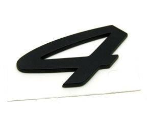 4 - Schwarzes Abzeichen. Porsche 964 / 993 - 9645592410070C, 964.559.241.00.70C, 96455924100, 964.559.241.00