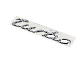 'Turbo'-Chrom-Emblem. Porsche 997 Turbo - 99755923703, 997.559.237.03