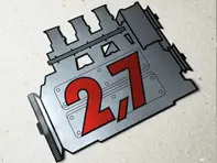 保时捷 911 后窗 2.7L 发动机贴纸 - 91170110200