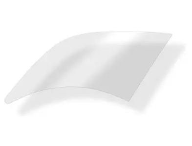 Feuille de copeaux de pierre. Autocollant de panneau arrière 1/4. Porsche 993 - 993559325043YK, 993559326043YK