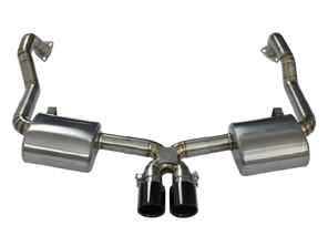 Rear sports exhaust titanium without valves. Porsche 987.2 Boxster / Cayman - 98711311731, 98711311732, 987113117BX, 98711311831, 98711311832, 987113118BX, 987113118AX, 987113117AX - 9M98711311731