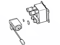 Evaporador con válvula de expansión para batería Híbrida. Porsche Panamera 970 MKII - 97057348100