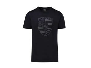 Porsche Wappen T-Shirt, Schwarz – Essential Collection - WAP82100S0K, WAP82100M0K, WAP82100L0K, WAP8210XL0K, WAP821