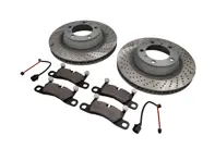 Pacchetto pastiglie freno e dischi freno POSTERIORI Porsche 991 3.4L - 99135240100, 99135240200, 99135293904, 99135240100SEB, 99135240200SEB, 99160918300, 99135293904BRE, 90026904701, 9A700758500, 97035295900