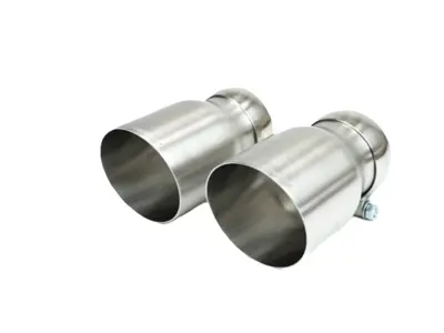 Embouts d'échappement Fabspeed Deluxe à boulonner, en acier inoxydable brossé à paroi simple. Porsche 981 Cayman GT4 - 98111136162 - FS.POR.981GT4.DLTBR