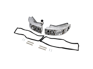 Indicatori di direzione posteriori in METALLO, riflettori cromati, SET DI 2. Porsche 911 1968-83 - 90163194100, 90163194200