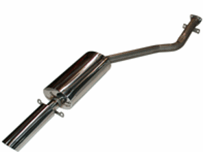 Exhaust Muffler / Silencer Rear box. Porsche 924S / 944 - 92.440S, 92440S, 1620606000, 94411108301, 1620606006