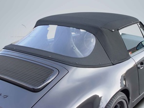 Complete cabriolet hood with clear rear screen. Porsche 911 / 964 - 91156105101101, 91156105101102, 91156105101103, 91156105101107, 91156105101301, 91156105101303, 91156105101304, 911561051016HA, 911561051017JW, 911561051017MH, 911561051013WW, 911561051019LW, 911561051012XW, 911561051013ZL