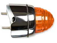 Front turn signal, Yellow. Porsche 356 B-T6 / 356 C - 64463140206, 64463140206