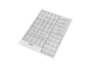 Adhesivo para la disposición de relés y fusibles. Porsche 964 Carrera 2/4, 1990 - 96461020903, 96461020901