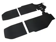 Rubber floor mat set, Black. Porsche 911 65-68 LHD - 90255101120, 90155101223, 90155101220, 90255101120, 90255112120, 90255112220