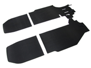Gummi-Fußmattensatz, schwarz. Porsche 911 65-68 LHD - 90255101120, 90155101223, 90155101220, 90255101120, 90255112120, 90255112220