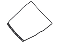 发动机罩密封件。保时捷 964 1990-94 / 964 Turbo - 96450412301, 96450412303