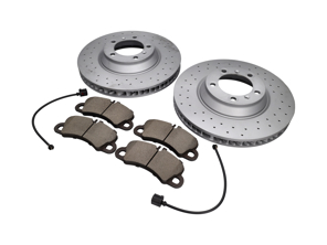 Pack de plaquettes et disques de frein AVANT. Porsche Cayenne 9YA Taille du disque 350 mm x 34 mm - 9Y0615301, 9Y0615302, 9Y0698151T, 9Y0907253E