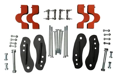 Lift kit spacer set for air suspension 2 inch. Porsche 958 Cayenne - 95834301820, 95834301800, 95835808710
