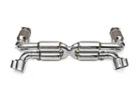 Fabspeed STREET Supersport 70mm X-Pipe Exhaust System. Porsche 996 Turbo (2000-2005) - 99611102775, 99611102776 - FS.POR.996T.SSSX