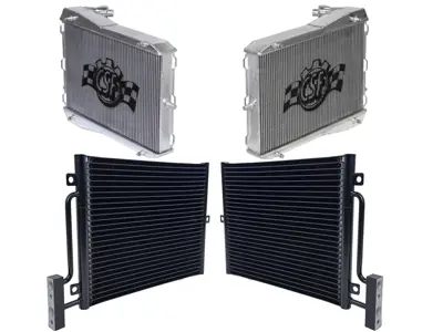Kit radiateur en aluminium pour eau et climatisation. Porsche 996 / Boxster 986 / GT3 - 9975739101, 99657311100, 8MK376714291, 99610613151, 99610613181, 8MK376713791, 99610613251, 99610613282 - 8381, 7044