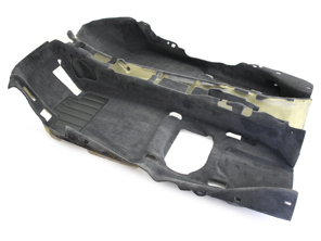 Floor carpet, front part. Porsche 997 CABRIO (LHD - Left-hand drive) - 99755101110, 99755101110FLX, 99755101110FLW, 99755101110FLY, 99755101110FLZ, 99755101110FSV, 99755101102FLW, 99755101102