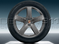 19' Macan Sport Classic Alloy Wheels & Summer Tyres Original Porsche - 95B04460204, 95B601025BKOB5