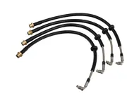 Steel-sheathed brake line set. Porsche 911 (992) GT3 - 99204485615, 99104480636, 99104480637