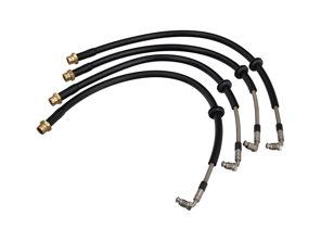 Steel-sheathed brake line set. Porsche 911 (992) GT3 - 99204485615, 99104480636, 99104480637