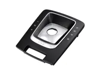 Marco de la palanca de cambios PDK - Negro/Plata Galvanizado con inscripción "911" - para Porsche 991-2 Carrera y Turbo 2017-2020 - 9P1858401DRZ