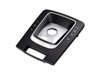 PDK 齿轮边框 - 黑色/镀银，带有“911”字样 - 适用于 2017-2020 年保时捷 991-2 Carrera 和 Turbo - 9P1858401DRZ