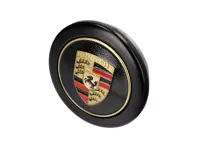 Enjoliveur 'Fuchs' Noir avec écusson doré Pour Voiture Porsche