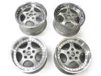 18 英寸 KT2 分体式轮圈外观合金车轮 - 银色饰面保时捷 PCD5/130