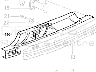 Protector térmico de escape del parachoques trasero. Porsche Boxster 986 1997-02 - 98650547500
