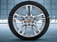 19' Panamera Turbo Jantes en alliage et pneus d'hiver Porsche d'origine - 97004460044, 97004460064