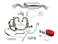 Sport Performance Package Dual Oval Outlet Tailpipes. Porsche 911 turbo 1975-89 - 93011103806, 93021103301, 93021103304