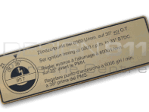 Aufkleber Motorsteuerung. Porsche 911T - 90100650900