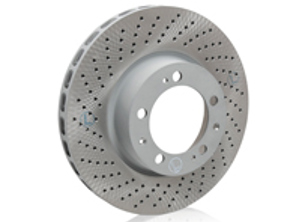 Brake disc rotor, Front. Porsche 964 TURBO 3.6L (OE No 96535104500 and 96535104600) - 96535104600, 96535104500